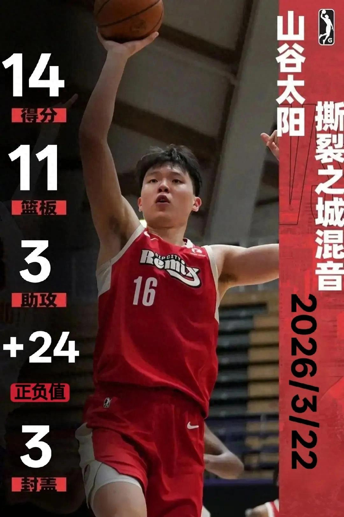 杨瀚森单挑猛龙完成22分史诗级大逆转 队友集体